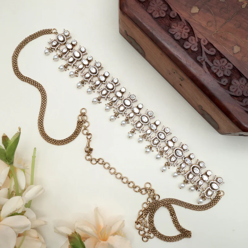 Antique Moissanite Stones Kids Hip Belt